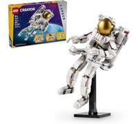 Shein Juguete de astronauta 3 en 1 Creator, set de construcción que se transforma de figura de astronauta a perro espacial a avión a reacción Viper, idea de