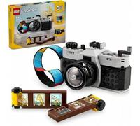 Shein Juguete de cámara retro 3 en 1 Creator, se transforma de cámara de juguete a cámara de video retro a set de TV retro, regalo de fotografía para niños