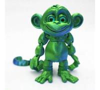 Shein Juguete de estrés de mono articulado impreso en 3D, figura colgante de mono, recuerdo de fiesta, decoración de escritorio de oficina, regalo perfecto