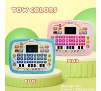 Shein Juguete de estudio de matemáticas y alfabeto musical para niños, máquina educativa estilo libro, juguetes de aprendizaje con luz y música, regalo idea