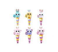 Shein Juguete de peluche sorpresa coleccionable Coco Cones de Pascua, amigo suave y lindo en un cuerno colorido, perfecto para Pascua y coleccionar, 1 pieza