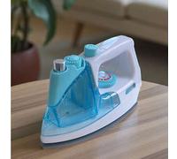 Shein Juguete de plancha para niños, juguetes de electrodomésticos de juego de roles, con efectos de luz y sonido, que simulan el proceso de planchar ropa,