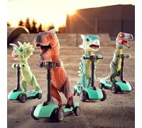Shein Juguete de scooter con forma de dinosaurio, mini monopatín de dedo, adecuado para niños de 3+ años, set de regalo con tema de dinosaurio para niños, r