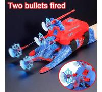 Shein Juguete lanzador de arañas, dispara balas dobles, ventosas de telaraña de balas suaves, guantes de araña, accesorios de juego de roles de héroe, los n