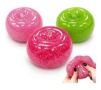Shein Juguete Squishy Style At Random, textura de dumpling súper suave, bola squishy hecha a mano tipo granizado de hielo, aplastable, rosa y transparente c