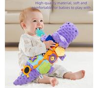 Shein Juguetes para bebés de 0 a 6 meses, peluches suaves de animales de peluche con múltiples texturas, sonajeros, arrugados, regalo para niña bebé, artícu