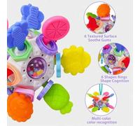 Shein Juguetes sensoriales Montessori para bebés, Pelota de mano Manhattan Toy Pit, Juguetes de dentición para bebés de 0 a 3, 6, 9, 12, 18 meses, Juguet