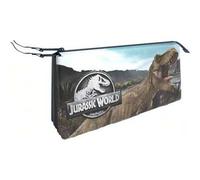Shein Jurassic World Portatodo Triple Triple Compartimento y Licencia Oficial Jurassic World - Portatodo Tamaño Compacto y Ligero, Ideal Para Oficina y Escu