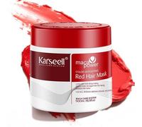 Shein KARSEELL Mascarilla Capilar Pigmentante Roja Color Intenso para Reavivar Tonos Rojos Apagados y Potenciar Reflejos Cobrizos Caoba y Anaranjados Tratam
