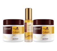 Shein KARSEELL Pack 2 Mascarillas Capilares de Colágeno 500ml + 1 Sérum de Aceite de Argán 50ml tratamiento profesional nutritivo reparador e hidratante par
