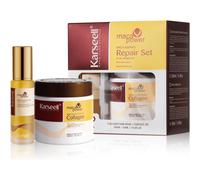 Shein KARSEELL Pack mascarilla capilar colágeno 500ml + sérum aceite de argán 50ml nutritivo reparador hidratante suavizante brillo antifrizz control encres