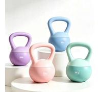 Shein Kettlebells suaves de varios tamaños 4/5/6/8/10kg, Kettlebells antideslizantes y amortiguadoras, Mango antideslizante, Equipo de entrenamiento de fuer