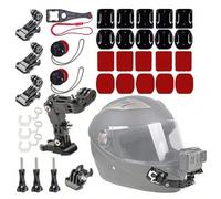 Shein Kit de accesorios para GoPro Hero 12 11 10 9 8 7 Black Silver 6 5 4 Osmo, montaje en barbilla de casco de motocicleta para Go Pro AKASO/Campark