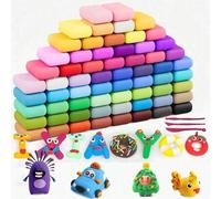 Shein Kit de arcilla creativa para niños - 12 y 24 colores vibrantes, masilla para moldear para niños de 3 a 8 años, potencia las habilidades artísticas. Ma