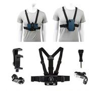 Shein Kit de arnés y soporte para teléfono móvil - 1 set de arnés, correa, soporte y clip para usar el teléfono móvil o cámara deportiva como GoPro9-1, Osmo