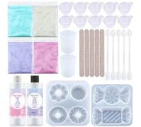 Shein Kit de fabricación de moldes de silicona, silicona líquida para hacer moldes, regalo para estrujar, kit de fabricación de moldes de goma de silicona 1