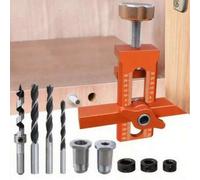 Shein Kit de herramientas de posicionamiento para la instalación de puertas de gabinete 2 en 1 - Hecho de aleación de aluminio, diseño antideslizante y anti