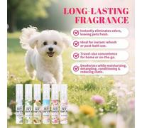 Shein Kit de muestra de colonia para mascotas para perros y gatos - 6 fragancias (3ml/0,1 fl oz cada una) | Tamaño de prueba de spray de perfume para perros