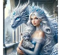 Shein Kit de pintura de diamantes 5D, disponible en tamaños [30*30cm/11.8*11.8in] o [40*40cm/15.7*15.7in], diseño de , adecuado para principiantes adultos,