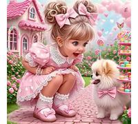 Shein Kit de pintura de diamantes sin marco. Juego de arte de diamantes 5D. Pintura de gemas con decoraciones de puntos de diamante y manualidades adecuadas