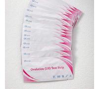 Shein Kit de preparación y planificación prenatal de 2 meses, incluye 10 tiras de prueba de embarazo de HCG + 30 tiras de prueba de embarazo de LH, tiras de