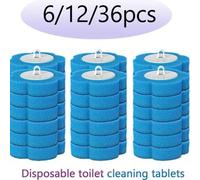 Shein Kit de repuesto de cepillos desechables para inodoro 6/12/36 piezas, cabeza de recambio para limpiar la taza del baño y el palo limpiador, Kit de repu