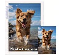 Shein Kits de pintura personalizada 5D, arte de diamantes DIY personalizado con tus propias fotos, taladro completo para adultos, perro, amigos, amores, per