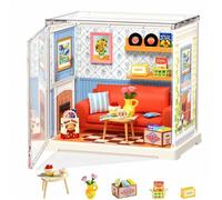 Shein Kits Super Creator de ROBOTIME, Mini Casa de Plástico, Manualidades de Plástico Expandibles, Kit de Casa Miniatura DIY, Kit para Crear una Pequeña Sal