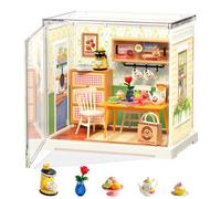 Shein Kits Super Creator de ROBOTIME, Mini Casa de Plástico, Manualidades de Plástico Expandibles, Kit de Casa Miniatura DIY, Kit para Crear una Pequeña Sal