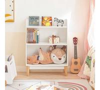 Shein KMB47-W Librería Infantil para Niños con 3 Estantes Estantería Estándar Infantil 60 x 25 x 80 cm ES Organizador Infanti Cajoneras Infantile Estanteria