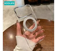 Shein Koolife 1 pieza Funda de teléfono con soporte giratorio de 360°, compatible con Apple 17 ProMax, placa trasera de 2.0 mm, material de PC, funda protec