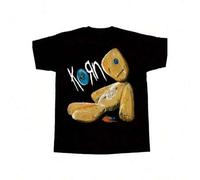 Shein korn issues rock band new black short/ long sleeve t-shirt