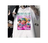 Shein KP-opDe-mon-Hunters Graphic Shirt - Colorful Cartoon Design, Soft & Comfortable Casual Wear, Perfect for Animated Kpop Movie Fans, Durable Fabric, Mac