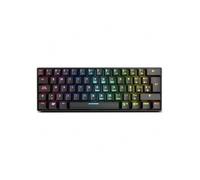 Shein KROM KLUSTER - Teclado Gaming mecánico RGB, Bluetooth 5.0 y USB, diseño en formato 60%, compatible Windows, Android, IOS y MACos, layout español, colo