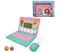 Shein La Casa de Muñecas de Gabby, Ordenador Educativo bilingüe INGLÉS/ESPAÑOL, 124 Actividades de Lengua, Escritura, matemáticas, lógica, música y Juegos,