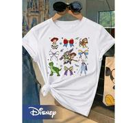 Shein La colección de colaboración de Disney Toy Story ofrece camisetas de manga corta adornadas con personajes clásicos como Buzz Lightyear, Jessie y el Sr