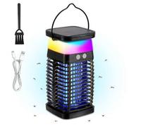 Shein Lámpara antimosquitos, insecticida, luz UV solar con luz RGB, trampa para insectos, lámpara para insectos, insecticida, trampa para moscas, mosquitos