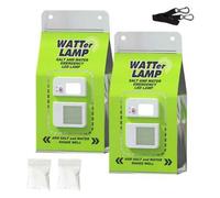 Shein Lámpara de Agua Salada. Luz LED de Agua y Sal. Luz Emergencia Sin Baterias