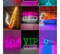 Shein Lámpara de pared decorativa con puerto USB, lámparas LED de colores y formas múltiples, adecuadas para bar, pub, restaurante, habitación, club, decora
