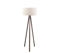 Shein Lámpara de pie trípode oscuro con pantalla 100% mdf, crema, colección Tanganica, 38x38x140, casquillo E 27 Max 60 W. Envío gratuito en 24/48 horas