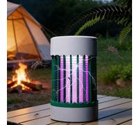 Shein Lámpara eléctrica mata mosquitos USB, dispositivo eléctrico repelente de insectos con ultravioleta, lámpara trampa portátil para mosquitos para el hog