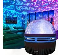 Shein Lámpara proyector romántica de la Aurora, proyector de luces del norte y olas oceánicas con control remoto, efectos de iluminación RGB, proyección lum