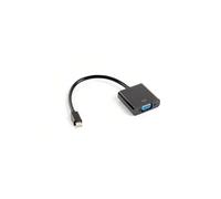 Shein Lanberg AD-0006-BK adaptador de cable de vídeo 0,2 m VGA (D-Sub) Mini DisplayPort Negro