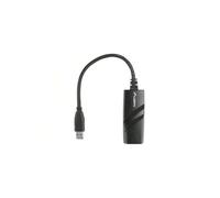 Shein Lanberg NC-1000-01 Adaptador DE Cable USB-A RJ-45 Negro
