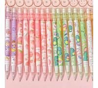 Shein Lápiz automático de 0.5 mm con goma sin recambio, estilo lindo, herramienta de escritura para estudiantes, niños, escuela, oficina y enseñanza (estilo