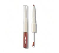 Shein LáPiz Delineador Y Brillo Lip Rules: LáPiz Labial LíQuido Hidratante 2 En 1 Golden Rule, Delineador De Labios De Alta PigmentacióN, Hidratante, Reduce