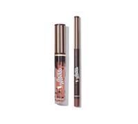 Shein Lápiz labial líquido marrón Cocoa Kiss Lip Duo-Brownie Bite Oferta de Regalo de Navidad