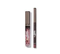 Shein Lápiz labial líquido marrón Cocoa Kiss Lip Duo-Cookies N' Milk Oferta de Regalo de Navidad