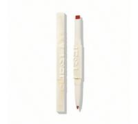 Shein LáPiz Labial Y Delineador Con Color Transparente Glam 101 Duo-Cinna-Swirl 2 En 1, Hidratante Y Brillante, Delineador De Labios De Doble Punta, FáCil D
