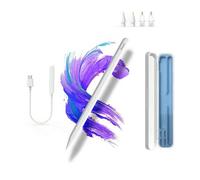 Shein Lápiz óptico compatible con iPad con carga inalámbrica magnética, con cable de carga magnético, con rechazo de palma, sensibilidad a la inclinación, f